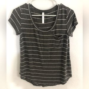 Gray Striped Shirt